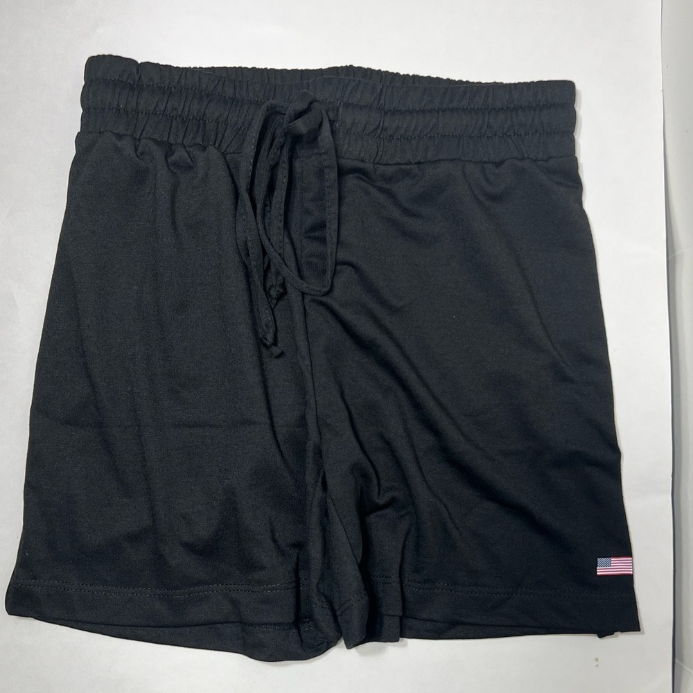 PSK collective Women’s running short, Moisture wicking, mid length, Black, Large